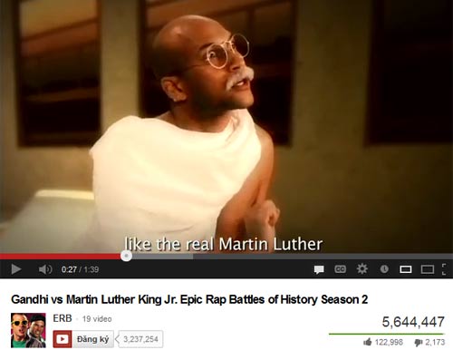 Gandhi vs Martin Luther King cùng sống lại qua nhạc Rap. - 1