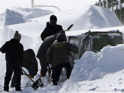 Nhật: Ôm con trong bão tuyết, bố chết cóng - 1