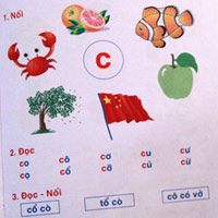 Tin tức trong ngày - Sách học vần tiếng Việt lại vẽ cờ Trung Quốc