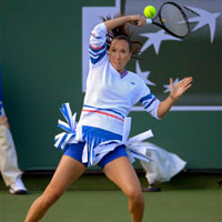 Thể thao - Thời trang cực “sốc” tại Indian Wells