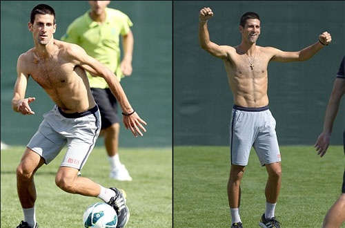 Djokovic và bồ Azarenka đọ tài chơi bóng - 2