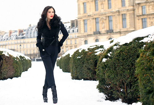 Lý Nhã Kỳ ưu tư giữa tuyết lạnh - 5