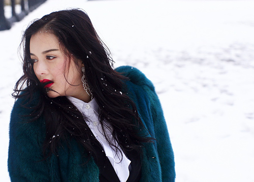 Lý Nhã Kỳ ưu tư giữa tuyết lạnh - 13