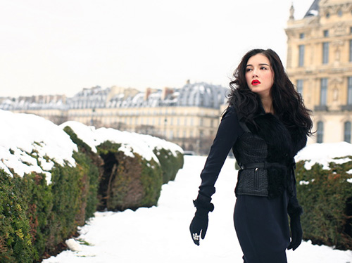 Lý Nhã Kỳ ưu tư giữa tuyết lạnh - 8