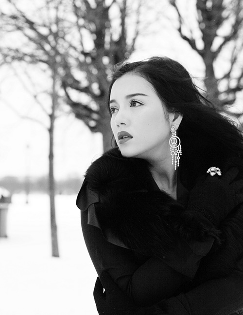 Lý Nhã Kỳ ưu tư giữa tuyết lạnh - 9