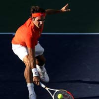 Cú đánh đầy ngẫu hứng của Federer