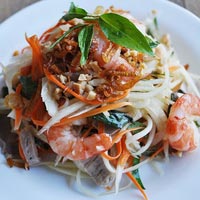 Ẩm thực - Làm gỏi đu đủ tôm thịt mát giòn