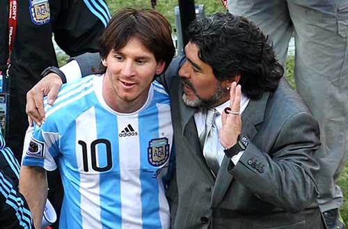 Messi sắp vượt qua mặt Maradona - 1