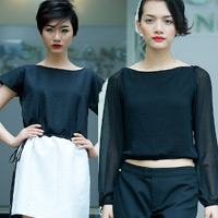 Xu hướng thời trang - Mẫu Việt ấn tượng với 2 màu "kinh điển"