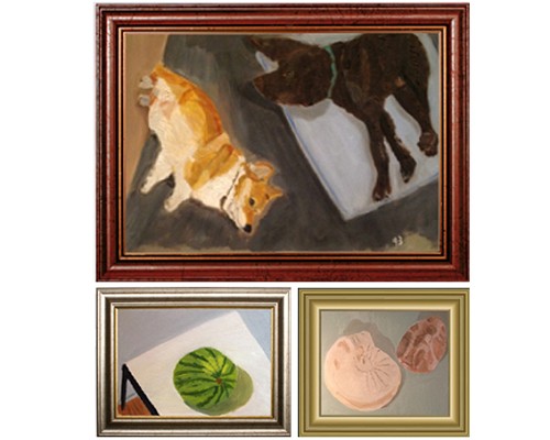 Ngắm tranh của cựu Tổng thống Mỹ George Bush - 4