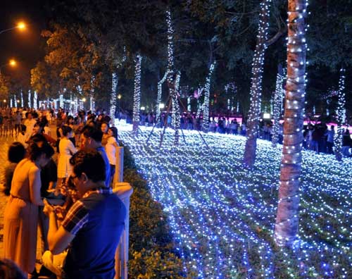 Công viên Tân Phú lung linh với 500 nghìn đèn led - 1