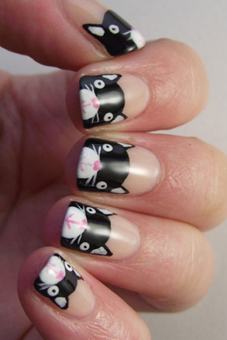 Gợi ý nail xinh cho bạn gái yêu mèo - 9