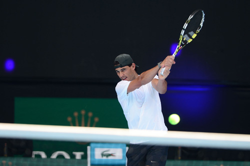 Nadal đánh tập với Verdasco ở Melbourne - 1