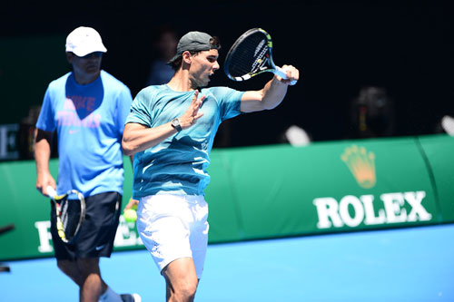 Nadal đánh tập với Verdasco ở Melbourne - 2