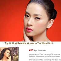 Vân Ngô lọt top 10 người đẹp nhất thế giới 2013