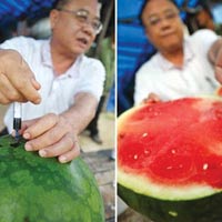 Sức khỏe đời sống - Dưa hấu tiêm hoá chất là tin đồn ác ý