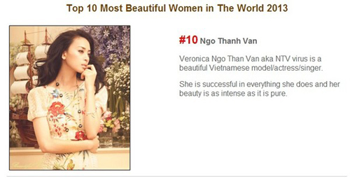 Ngô Thanh Vân lọt top đẹp nhất thế giới 2013 - 1