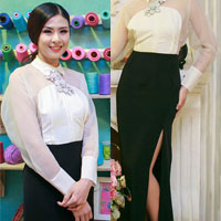 Xu hướng thời trang - Ngọc Hân gợi cảm với áo mỏng váy xẻ