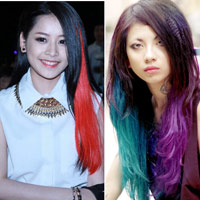 Bí quyết mặc đẹp - Giới trẻ Việt say mê màu tóc "loang lổ"