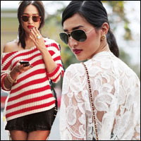 Xu hướng thời trang - Da nâu mắt hí mặc gì du Xuân?