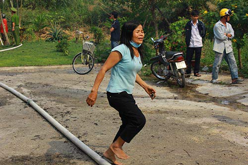 Đốt cỏ gây cháy gần khu biệt thự, dân hoảng loạn - 2