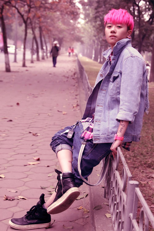 Mặc cá tính như tín đồ tóc hồng - 3