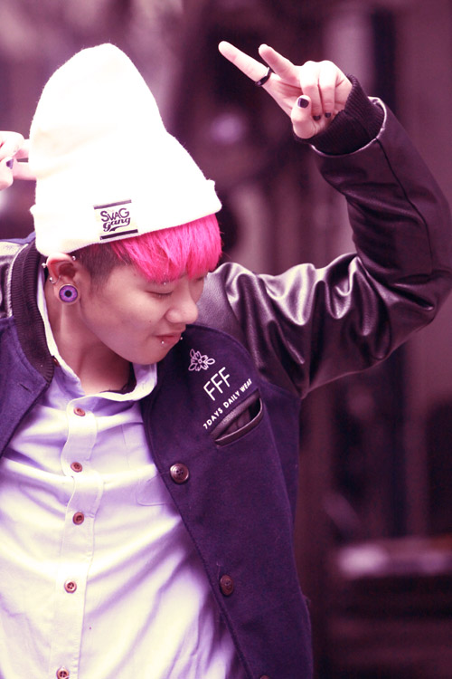 Mặc cá tính như tín đồ tóc hồng - 3