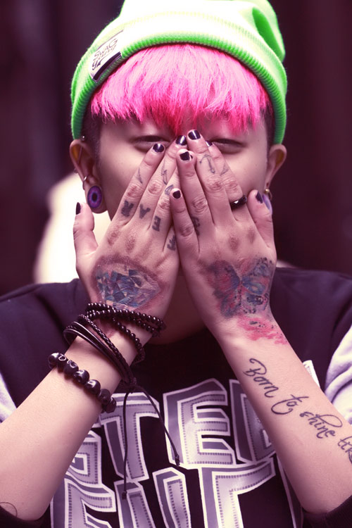 Mặc cá tính như tín đồ tóc hồng - 9