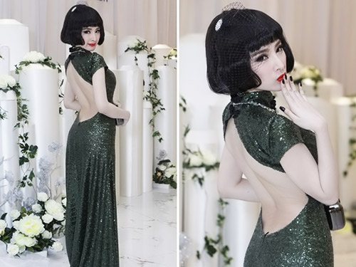 Sao khoe lưng trần đón năm mới - 5