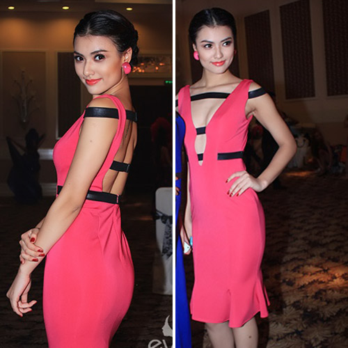 Sao khoe lưng trần đón năm mới - 6