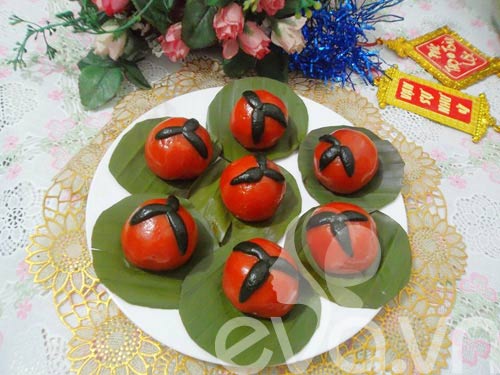 2 kiểu làm bánh gấc lấy may Tết