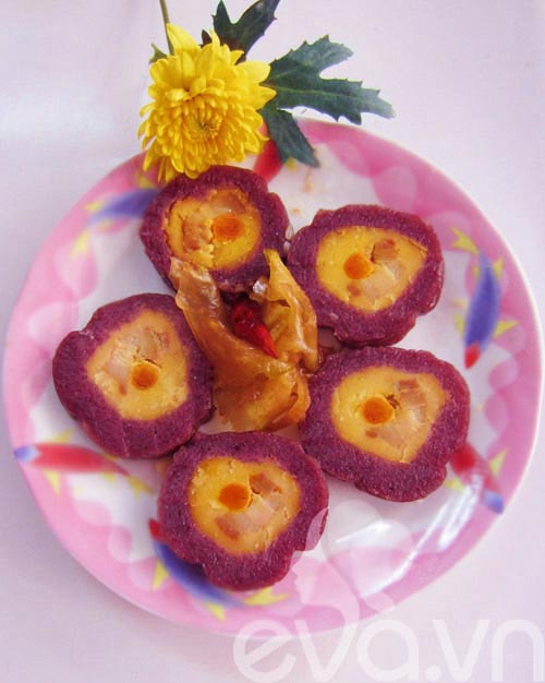 Ăn Tết với bánh tét lá cẩm - 15