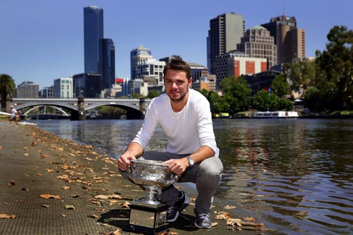 Wawrinka giản dị ăn mừng danh hiệu Australian Open 2014 - 6