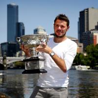 Thể thao - Wawrinka giản dị ăn mừng danh hiệu Australian Open 2014