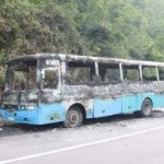 Tin tức trong ngày - Về quê ăn Tết, xe chở công nhân cháy rụi