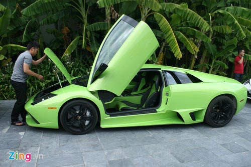 Chuyện chưa kể về lamborghini xanh cốm độc nhất vn