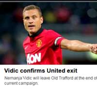 Bóng đá - Vidic chia tay MU vào cuối mùa