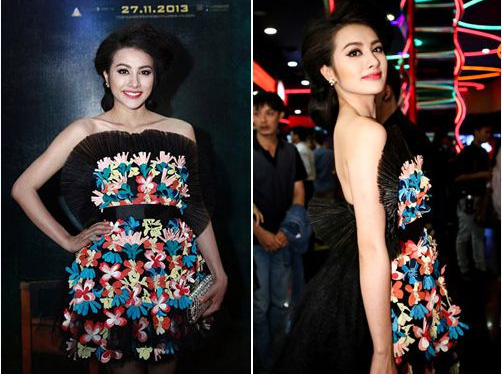 Sao Á Âu rườm rà với váy áo "giấy gói quà" - 5