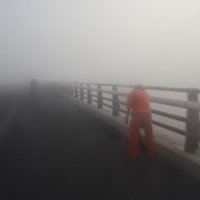 Cầu Cần Thơ “mất tích” trong sương