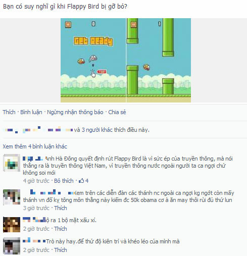 Giới trẻ tranh cãi khi Flappy Bird bị gỡ bỏ - 2