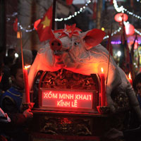 Tin tức trong ngày - Xem lễ hội rước "ông lợn" độc đáo ở Hà Nội