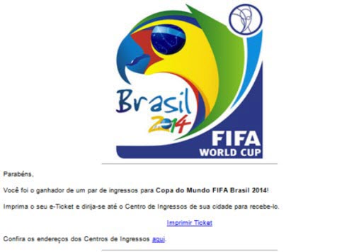 Cẩn thận với email lừa đảo mùa World Cup 2014 - 1