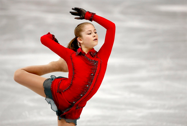 Yulia - cô gái người Nga được đánh giá là gương mặt vàng của môn trượt băng nghệ thuật tại Olympic Sochi 2014
