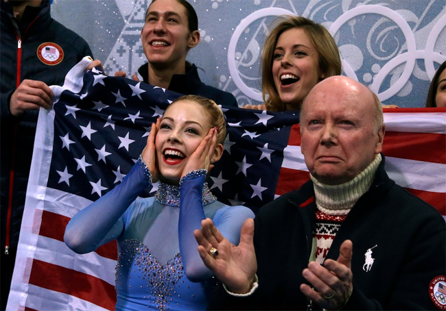 Niềm hạnh phúc của nữ vận động viên Mỹ khi giành chiến thắng tại Olympic Sochi 2014

