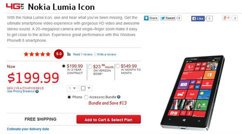 Nokia Lumia Icon có giá 11,5 triệu đồng - 1