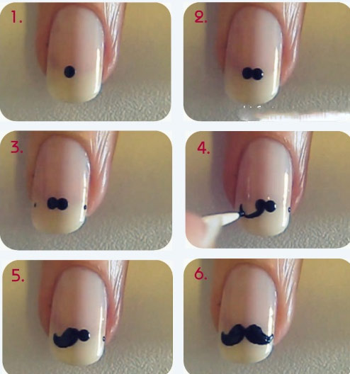 Cach ve nail don gian,10 cách làm nail xinh cực đơn giản