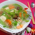 Ẩm thực - Canh nấm chay thanh nhẹ ngày cuối tuần