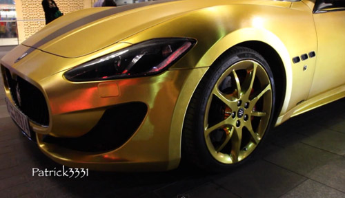 Cận cảnh Maserati GranTurismo bọc vàng, đính pha lê - 4