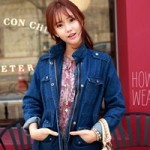 Bí quyết mặc đẹp - Áo khoác denim đón rét nàng Bân