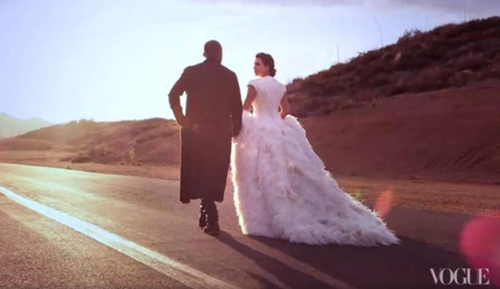 “Ảnh cưới” của Kim Kardashian lên bìa Vouge - 2